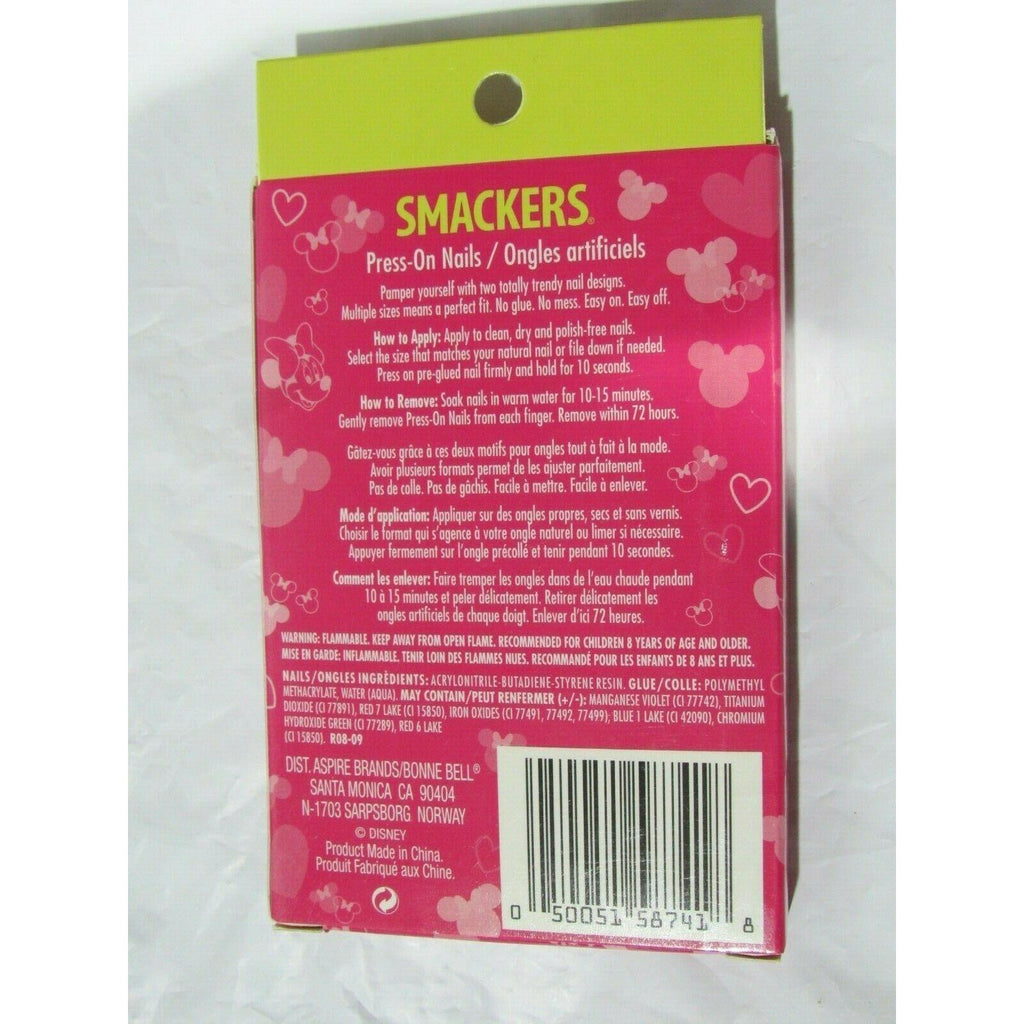 Lip Smackers Disney Press-On Nails Minnie Mouse 24 CT