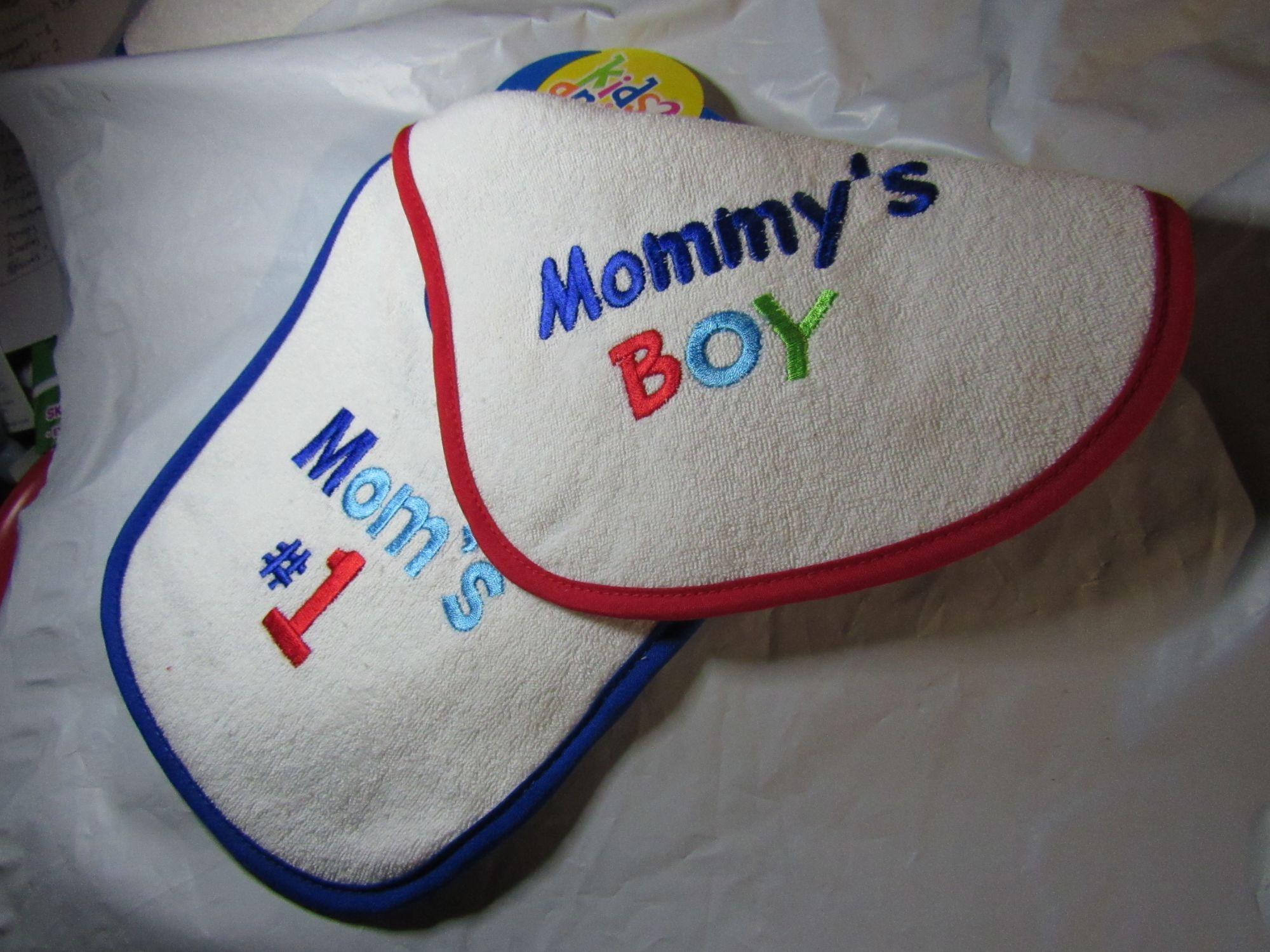 Baby Bibs Mommy’s Boy and Mom’s #1 by Kids 2 Grow
