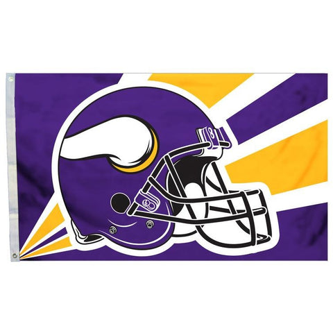 NFL 3' x 5' Team Helmet Flag Minnesota Vikings by Fremont Die