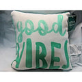 Good VIBES on Treal 12" by 12" Pillow by Jay Franco & Sons, Inc.