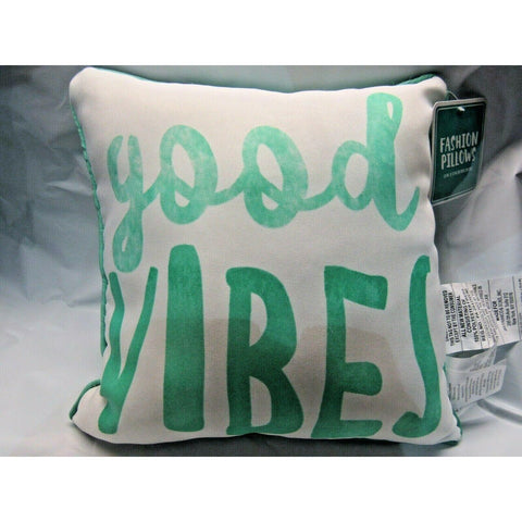 Good VIBES on Treal 12" by 12" Pillow by Jay Franco & Sons, Inc.