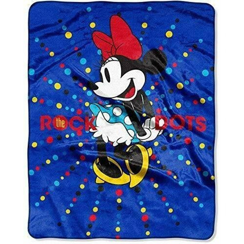 Disney Minnie Mouse ‘Rock the Dots’ 40″ x 50″ Throw Blanket