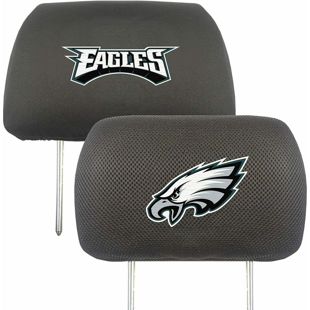 NFL Philadelphia Eagles Embroidered Logo Headrest Covers Set of 2 by Fanmats