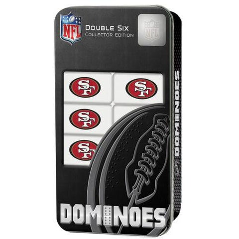 NFL San Francisco 49ers White Dominoes Game by Masterpieces Puzzles Co