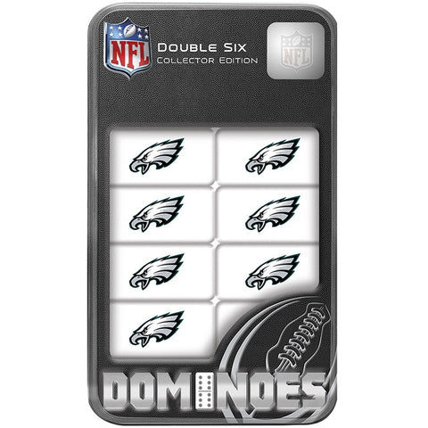 NFL Philadelphia Eagles White Dominoes Game by Masterpieces Puzzles Co