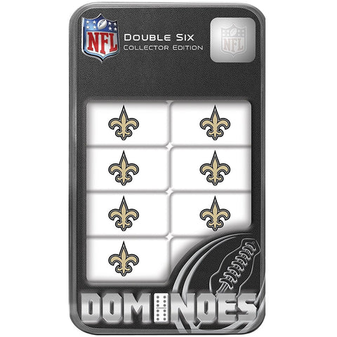 NFL New Orleans Saints White Dominoes Game by Masterpieces Puzzles Co